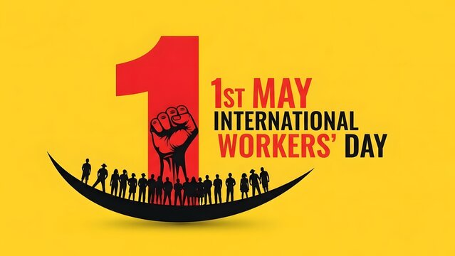 Celebrate international workers' day may day labour day unity
