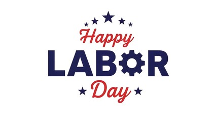 Fototapeta premium Happy labour day greetings celebrating workers rights on may day