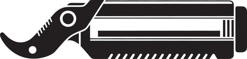 Black and white sketched whisk with serrated edge and flat base kitchen tool cooking utensil