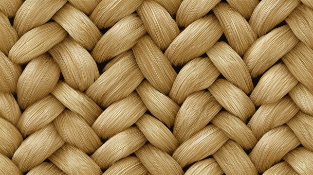 Natural woven straw texture warm tones summer organic background high-resolution detail seamless background