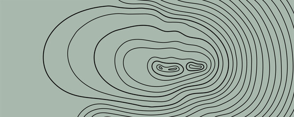 Green Map topo topography for line topographic contour and mountain terrain graphic. Relief hiking abstract for texture simple island and rock geographic earth. Map vector background for line