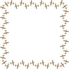 Obraz premium slate brown colored vector illustration frame design 