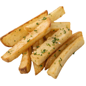 Garlic bread fries isolated on transparent background