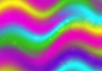 Vibrant Colourful Blur Background with Seamless Yellow Magenta Cyan Green Purple Hues and Soft Dreamlike Flow