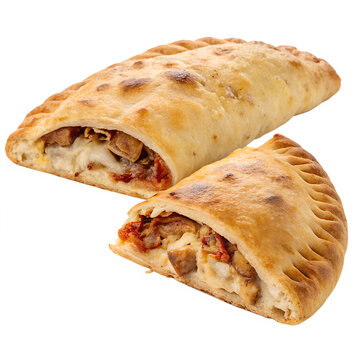 Calzone isolated on transparent background