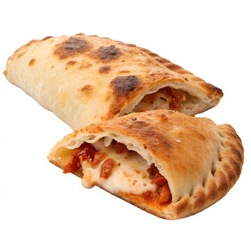 Calzone isolated on transparent background