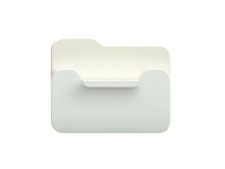 Ivory folder icon with embossed detail against a black background