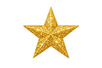 Golden star glitter texture shining, representing success, celebration, achievements, rewards, decoration, and festive atmosphere