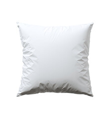 A plain, square white pillow