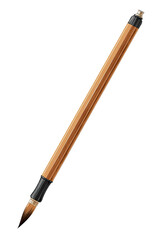 Fototapeta premium A stylized illustration of a pen, light brown body, dark tip