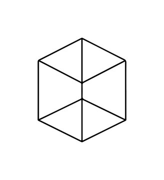 3D Cube Vector Illustration