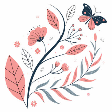 Spring Natural Balance Abstract Illustration  Flat (4) SVG Vector Design