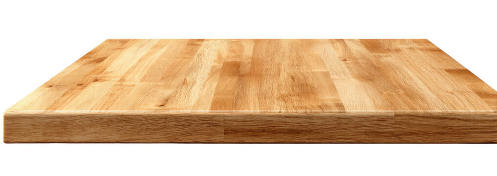 Light-colored wooden countertop