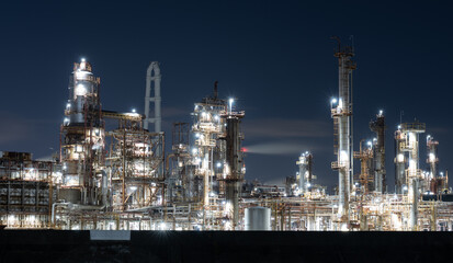 工場夜景　四日市市	