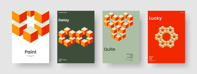 Obraz premium Modern Poster Layout. Geometric Flyer Template. Creative Banner Design. Business Presentation. Brochure. Report. Background. Book Cover. Newsletter. Pamphlet. Magazine. Journal. Portfolio. Notebook
