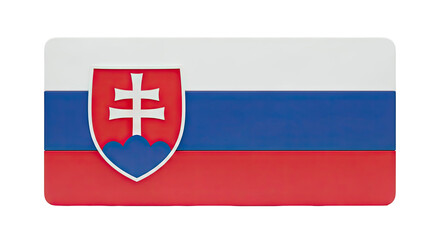 Fototapeta premium Slovak Flag Emblem