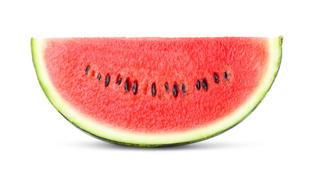 Watermelon slice isolated on white.