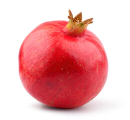 Pomegranate isolated on white background.