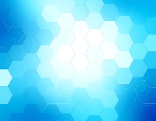 Abstract blue honeycomb pattern with subtle lines, blurred center