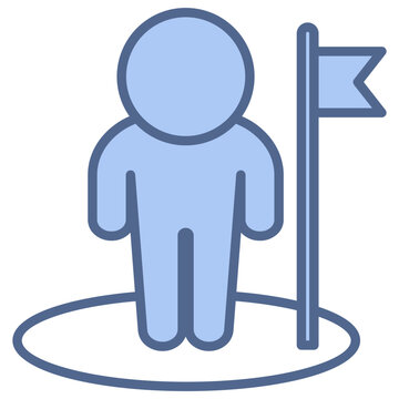 you are here blue icon