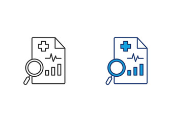 Obraz premium Analysis Icon Set Multiple Style Collection