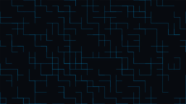 Abstract Digital Circuit Board Grid Glitch Tech Vector Background