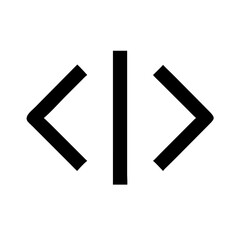 Code Merge Icon Vector Illustration