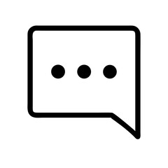 Comment Dots Icon Vector Illustration