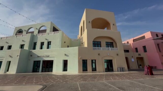 The Mina District Buildings in Doha, Qatar,