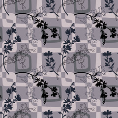 seamless pattern with flowers