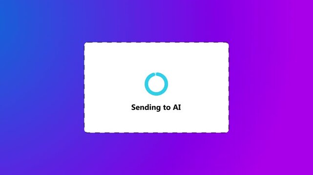 AI Invoice Processing Automation Workflow Animation Showing Invoice Received by Email, Document Upload, Data Extraction and Automatic Approval for Business Accounting Software with color background