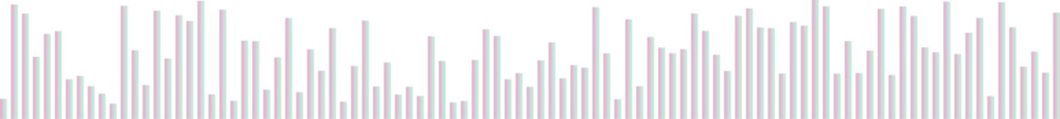 Obraz premium Abstract colorful vertical bars graph, sound wave visualization, audio signal representation, vibrant data display