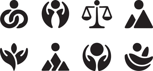 Set of Human Symbols and Icons