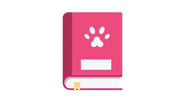 A book featuring a prominent paw print on its cover, suggesting a theme related to pets or animals.