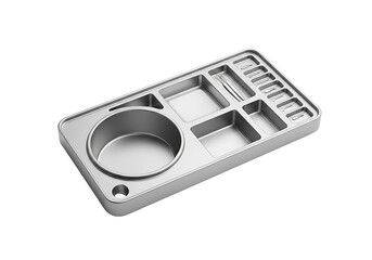 Silver Car Console Tray Organizer.