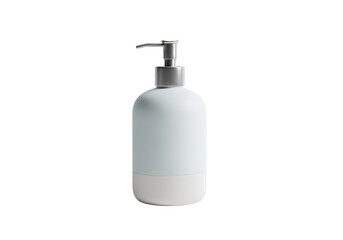 White Soap Dispenser Bottle with Pump.
