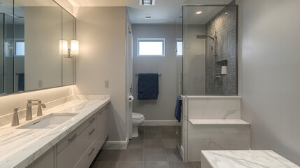 modern bathroom with shower