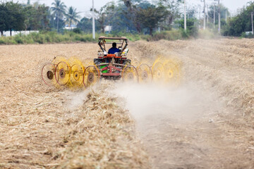 Sugarcane Leaf Residue Collection Machine After Harvest