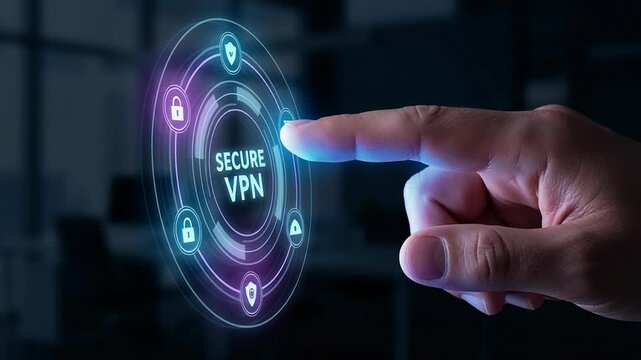 Secure vpn technology, online privacy data protection encryption zero trust connections secure access, security digital connections