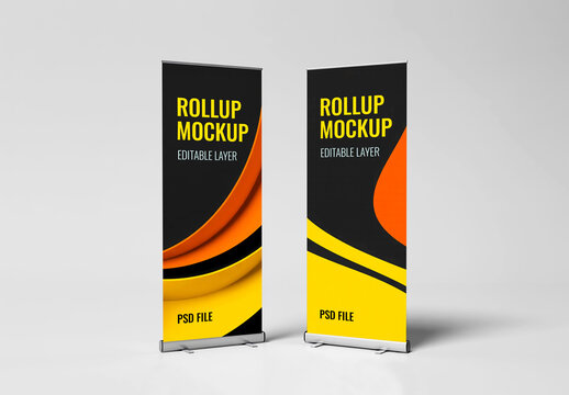 Roll Up Banner Mockup