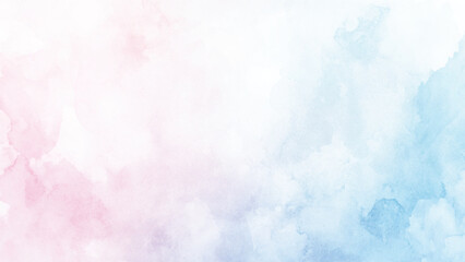 Fototapeta premium blue and pink watercolor paint background.