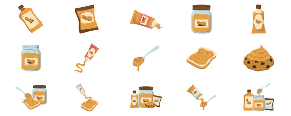 Peanut Butter Illustration Set