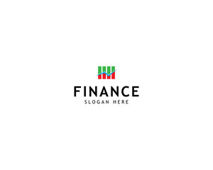 Finance Logo Template with arrow