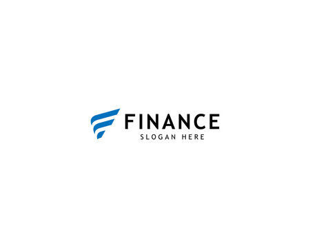 Finance Logo With Combination Initial F and arrow