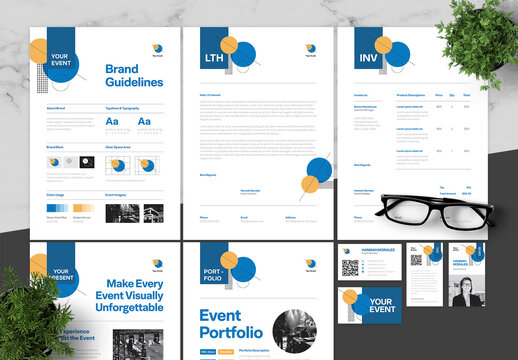 Blue And Orange Brand Guidlines Event