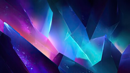 Abstract Geometric Shapes With Vibrant Colors