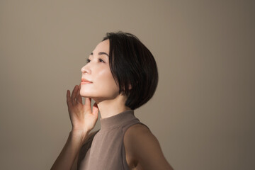 美しいアジア人女性のビューティーイメージ