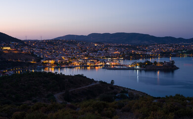 Obraz premium Evening in the tourist town of Datça. Muğla Province, Türkiye.