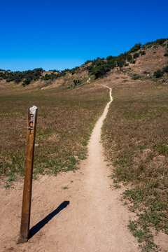 The Pacific Crest Trail winding through California