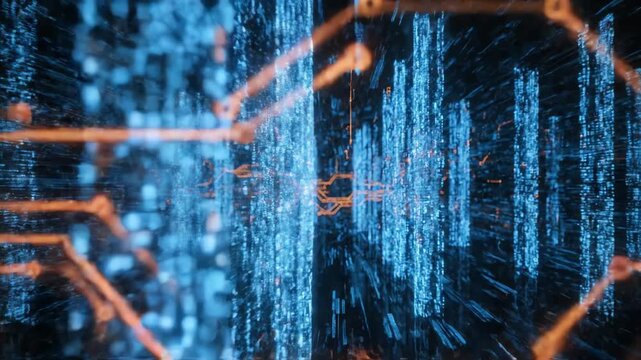 High Speed Data Flow Through Digital Infrastructure Network Visualization